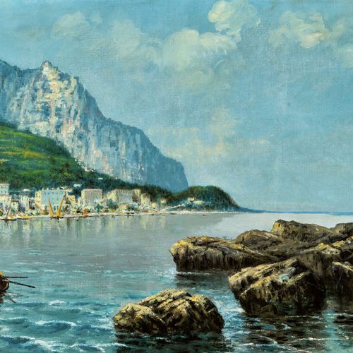 LETO, ANTONINO Capri.
Huile sur toile,
sig. U.M.,
80x128,5 cm

La composition pr&hellip;