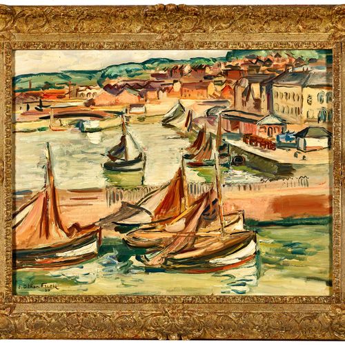 FRIESZ, ACHILLE-ÉMILE OTHON "Honfleur".
Olio su tela,
sig. A. Dat. (19)30 u.L., &hellip;