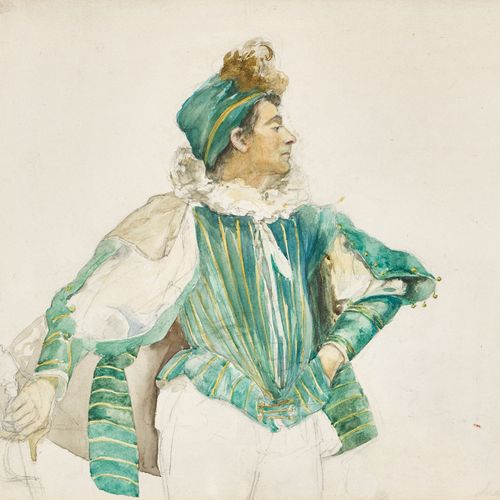 ANKER, ALBERT Stage design for a nobleman.
Watercolor and pencil,
sig. "Anker" u&hellip;