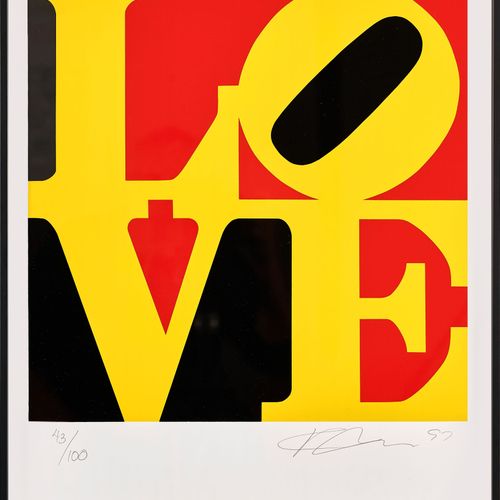 INDIANA, ROBERT (EIGTL. CLARK, ROBERT) "German Love".
Color serigraph,
handsig. &hellip;