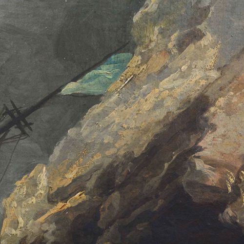 VERNET, CLAUDE JOSEPH "Naufrage".
Huile sur toile,
77x143 cm

Provenance : Vente&hellip;