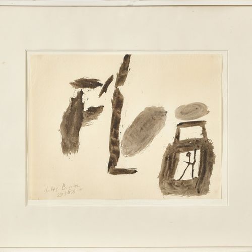 BISSIER, JULIUS HEINRICH "29.3.58".
水墨，
sig. A. Dat. A. Titled u.L.,
39x52 cm (B&hellip;