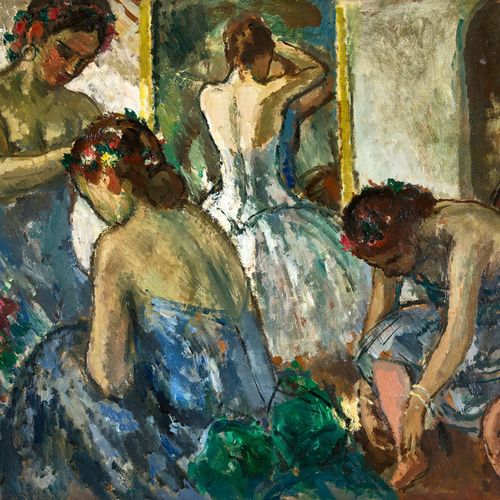 COSSON, JEAN LOUIS MARCEL Les danseuses à l'opéra.
Huile sur carton à peindre,
s&hellip;