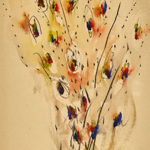 ZVEREV, ANATOLY TIMOFEEVIC Composition avec des branches fleuries.
Aquarelle,
si&hellip;