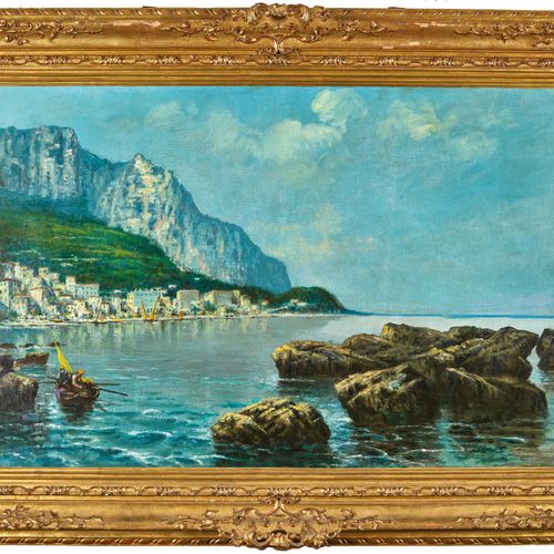 LETO, ANTONINO Capri.
Oil on canvas,
sig. U.M.,
80x128,5 cm

The offered composi&hellip;