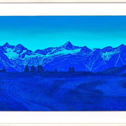 SEILNACHT, THOMAS Panorama de montagne.
Technique mixte sur bois,
60x120 cm

Sur&hellip;