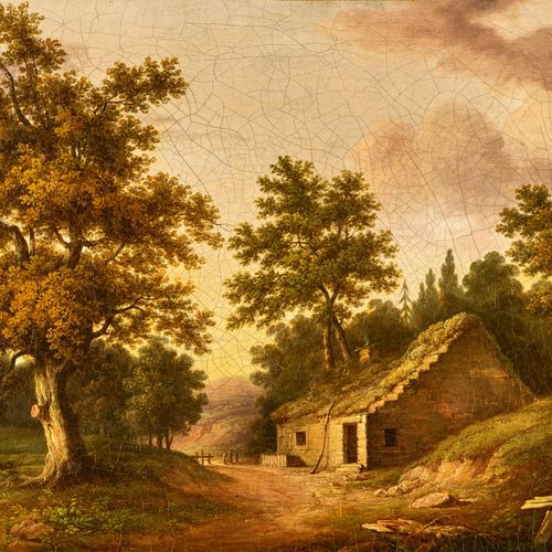 BARKER, THOMAS (GEN. BARKER OF BATH) Idyllic landscape with farmhouse.
Oil on ca&hellip;