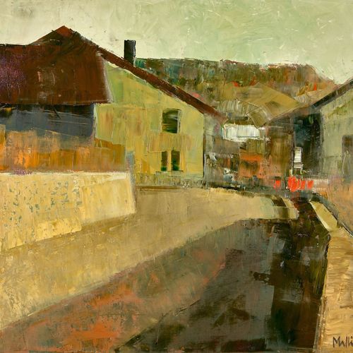 MAFLI, WALTER Le village.
Oil on canvas,
sig. U. Dat. (20)03(?) u.R.,
81x100 cm
&hellip;