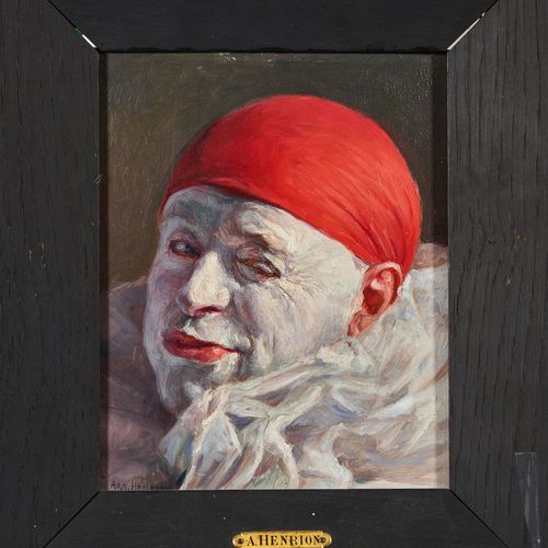 HENRION, ARMAND FRANÇOIS JOSEPH Clown clignant des yeux avec un bonnet rouge.
Hu&hellip;