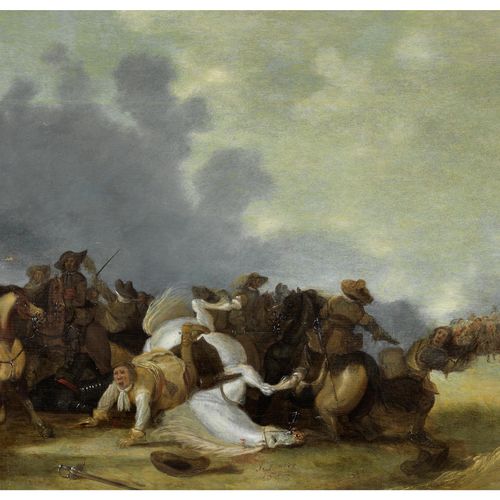 Niederländischer Schlachtenmaler des 17. Jahrhunderts REITERSCHLACHT, GUSTAV ADO&hellip;