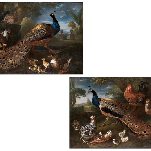 David de Coninck,um 1642/44 – um 1700 Gemäldepaar GROSSFORMATIGE DARSTELLUNGEN V&hellip;