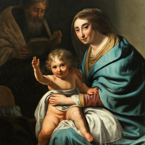 Paulus Moreelse, 1571 Utrecht – 1638, zugeschrieben HEILIGE FAMILIE MIT SEGNENDE&hellip;