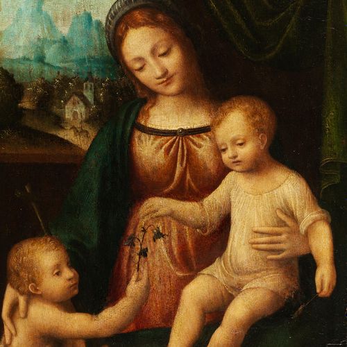 Bernardino Luini, 1480/85 - 1532, zugeschrieben 
MARY AVEC L'ENFANT ET LE CANCER&hellip;