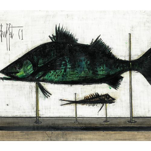 Bernard Buffet, 1928 Paris – 1999 Tourtour/ Südfrankreich LES DEUX POISSONS, 196&hellip;