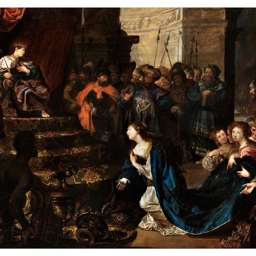 Cornelis de Vos, um 1585 Hulst – 1651 Antwerpen 斯基皮奥的伟大勇气，木质油彩。镶木地板。
85.5 x 123.&hellip;