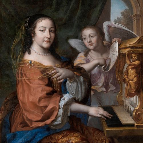 Joachim von Sandrart, 1606 Frankfurt am Main – 1688 Nürnberg 带有圣塞西莉亚属性的成年女子图画 布面&hellip;
