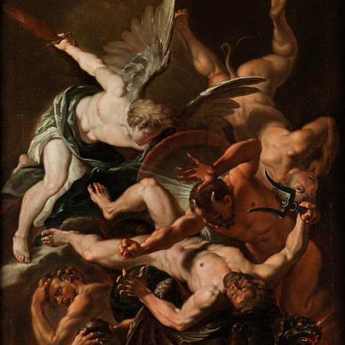 Neapolitanischer Meister des 17. Jahrhunderts L'ANGELO MICHAEL NELLA LOTTA CONTR&hellip;