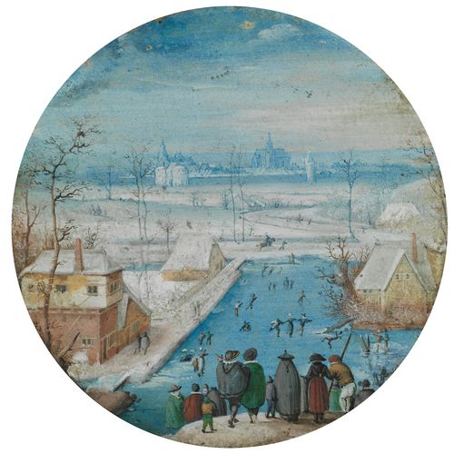 Hans Bol, 1534 Mechelen – 1593 Amsterdam, zugeschrieben MINIATURTONDO Diamètre :&hellip;