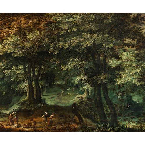 Gillis van Coninxloo II, 1544 Antwerpen – 1607 Amsterdam, zugeschrieben 森林风景中的倒塌&hellip;