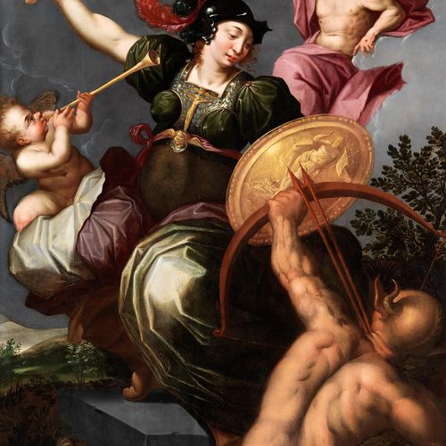 Flämischer Meister um 1600 ALLEGORY ON THE VICTORY OF THE CATHOLIC CHURCH OVER E&hellip;
