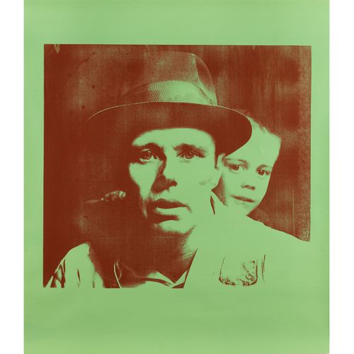 Joseph Beuys, 1921 Krefeld – 1986 Düsseldorf PORTRAIT AVEC SOHN WENZEL Sérigraph&hellip;