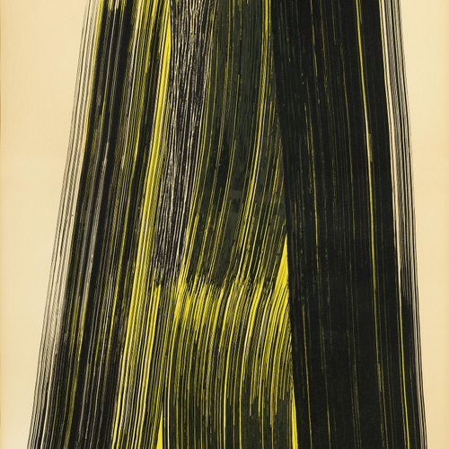 Hans Hartung, 1904 Leipzig – 1989 Antibes KOMPOSTITION Lithographie en couleur. &hellip;