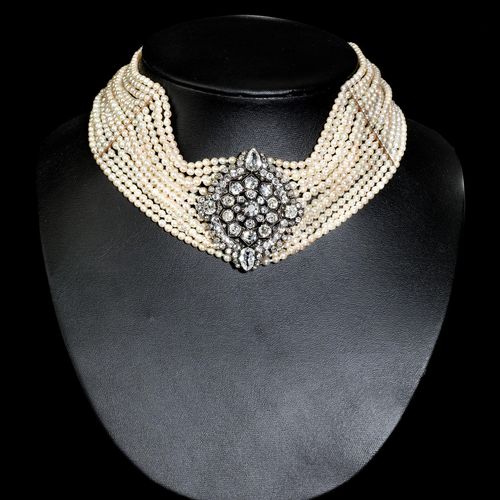 Perl-Diamant-Collier de Chien Tamaño del cuello (anchura más estrecha): 34 cm ap&hellip;