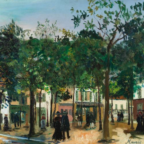 Maurice Utrillo, 1883 Paris – 1955 Dax LA PLACE DU TERTRE À MONTMARTRE, 1920 – 1&hellip;