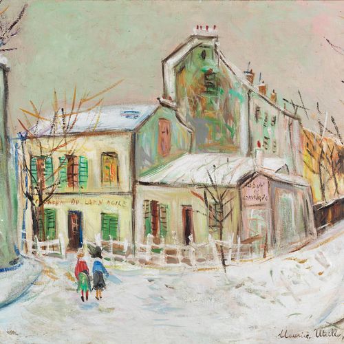 Maurice Utrillo, 1883 Paris – 1955 Dax CAFÉ DU LAPIN AGILE Öl auf Leinwand. 
38 &hellip;