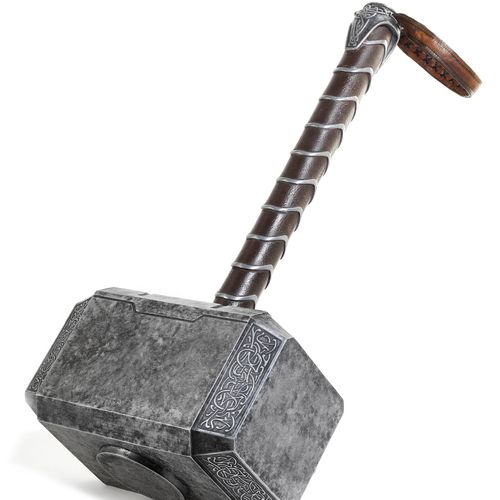 Thors Heldenhammer Mjölnir 50 x 24 x 14厘米。
来自电影：《雷神-黑暗王国》（原名：《雷神：黑暗世界》），2013年。

&hellip;