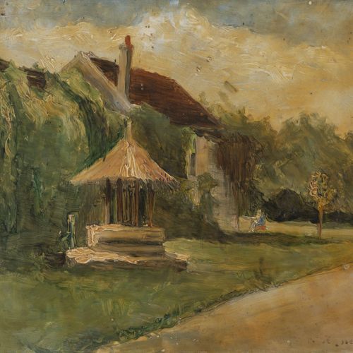 François COGNE (1876 1952) Le moulin, Couilly St Germain, 1912. 
Huile sur panne&hellip;