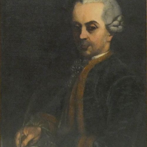 Null École française fin XVIII° siècle "Portrait d'un gentilhomme" Huile sur toi&hellip;