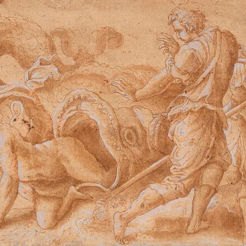 Null Atelier de Giulio CAMPI (1502-1572)
Jonas et le monstre marin
Plume et encr&hellip;