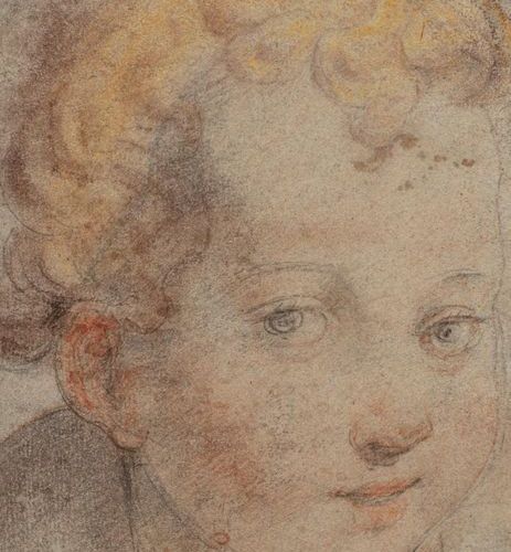 Null Ecole italienne du XVIème siècle 
Tête d’enfant
Crayon noir, sanguine et pa&hellip;