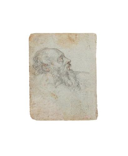Null Entourage de Giuseppe CESARI dit le Cavalier d’Arpin 
Portrait d’homme barb&hellip;