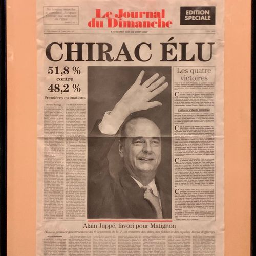 Null « Chirac élu »

« Chirac élu »

Dimanche 7 mai 1995

Première page du journ&hellip;