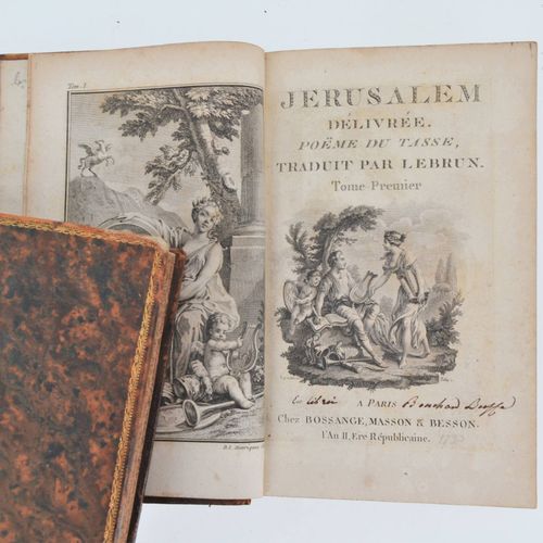 LE TASSE (Torquato Tasso, dit). Jerusalem delivered. Translated by Lebrun. Paris&hellip;