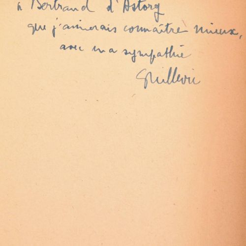 GUILLEVIC. Exécutoire. Poèmes. Paris, nrf - Gallimard, 1947. In-12 broché, couv.&hellip;