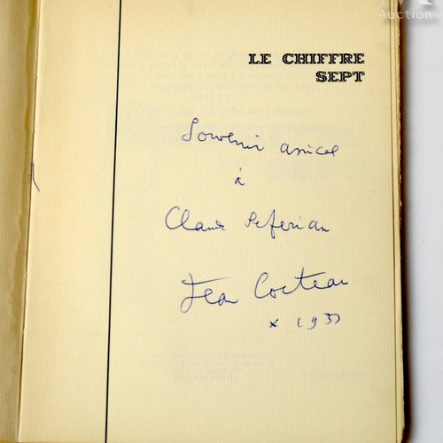 COCTEAU (Jean). Le chiffre sept. Paris, Seghers, 1952. In-8 paperback, printed c&hellip;