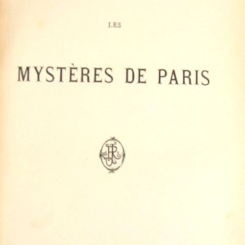 Lot. 6 volumes divers : - SUE (Eugène), Les Mystères de Paris (Die Geheimnisse v&hellip;