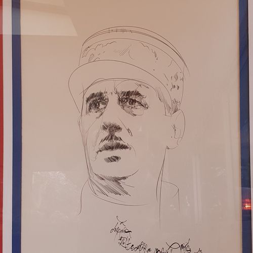 Raymond MORETTI (Nice 1931 - Paris 2005) Portrait du Général de Gaulle

Crayon s&hellip;