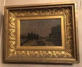 Ecole FRANCAISE du XIX ème siècle Bords de Seine

Huile sur toile d'origine
27 x&hellip;