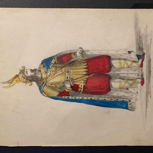 Charles Auguste HERBE (1801-1884) "Costumes français civils, militaires et relig&hellip;