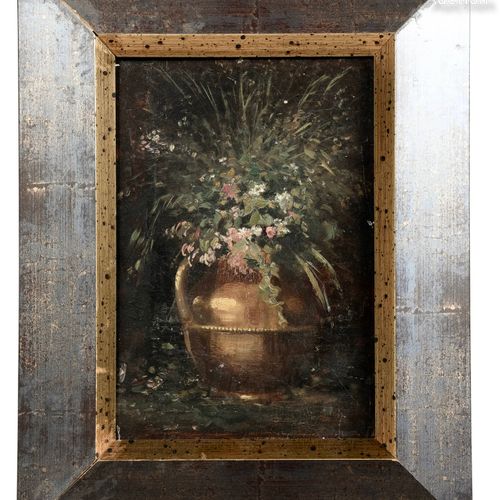 Ecole FRANCAISE du XIXème siècle Manojo de flores
Óleo sobre tabla
15,5 x 23 cm