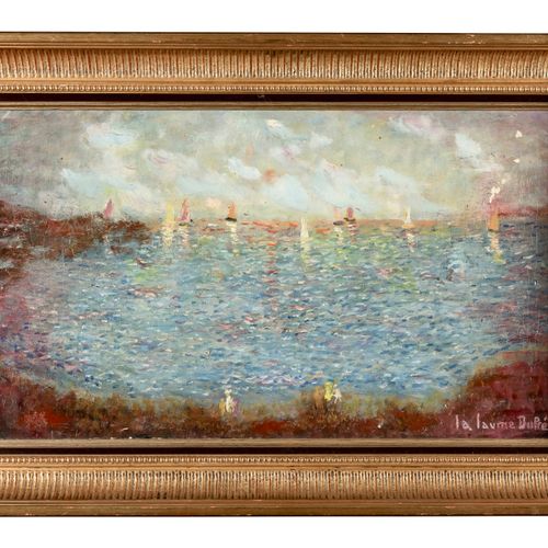 André LALAUME-DUPRÉ (1915) 大海（我们看到它在跳舞）
背面的标题是 "Le chant des régates"。
布面油画
右下方有&hellip;