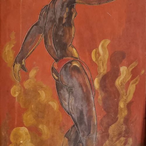 Charles-Alphonse COMBES (1891 - 1968) "Danseur"

Huile sur isorel.
Signée en bas&hellip;