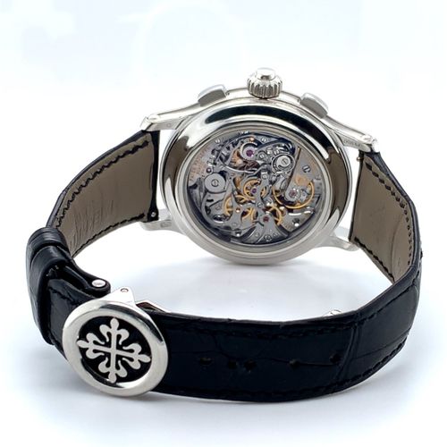 Patek Philippe Nahezu neuwertige, extrem seltene Genfer Armbanduhr mit Schleppze&hellip;