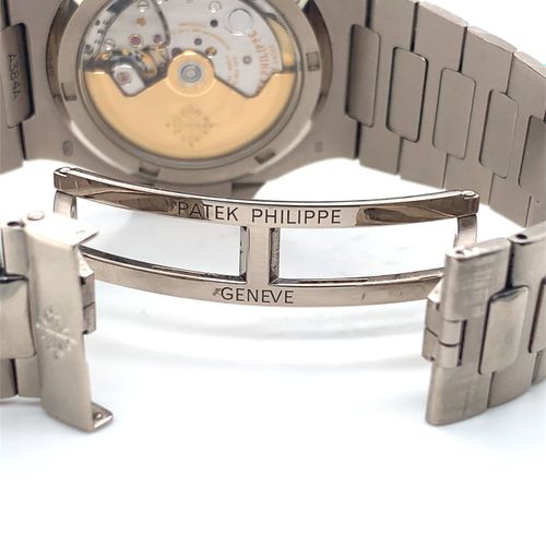 Patek Philippe Ultra-seltene, schwere und große Genfer Armbanduhr im 18Kt Weißgo&hellip;