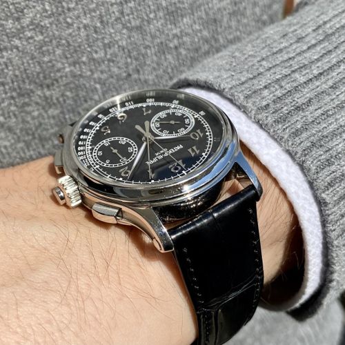 Patek Philippe Nahezu neuwertige, extrem seltene Genfer Armbanduhr mit Schleppze&hellip;