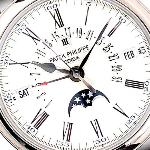 Patek Philippe Nahezu neuwertige, extrem seltene Genfer Armbanduhr mit ewigem Ka&hellip;